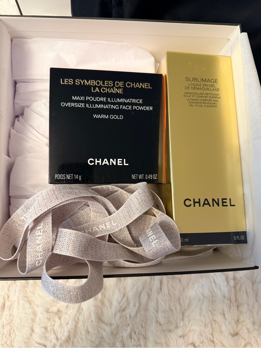 CHANEL in box Sublimage cleanser & Limited Edition Illuminating Face Powder
